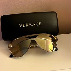 Versace Medusa Aviator Sunglasses